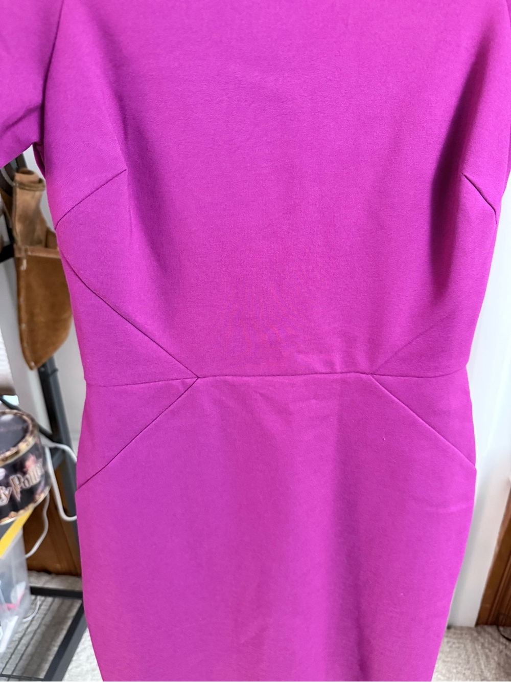 Adelyn Rae Fuchsia Cutout-Shoulder Bodycon Mini Dress size small - Picture 6 of 16